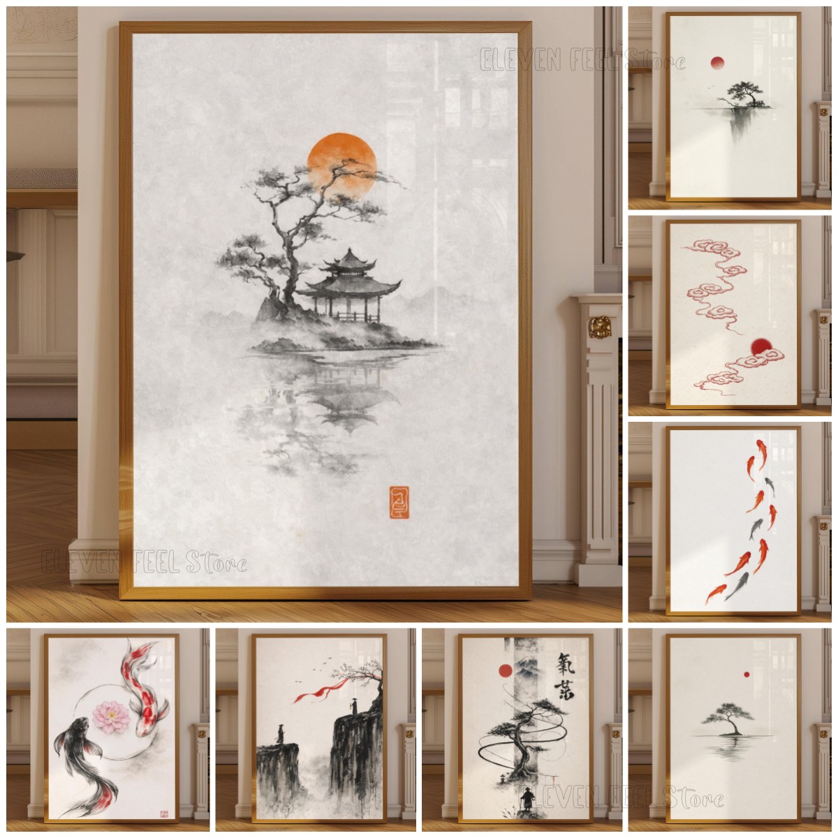 Póster de Árbol de Tinta Japon - Japanese Zen Lifestyle reseña y precio
