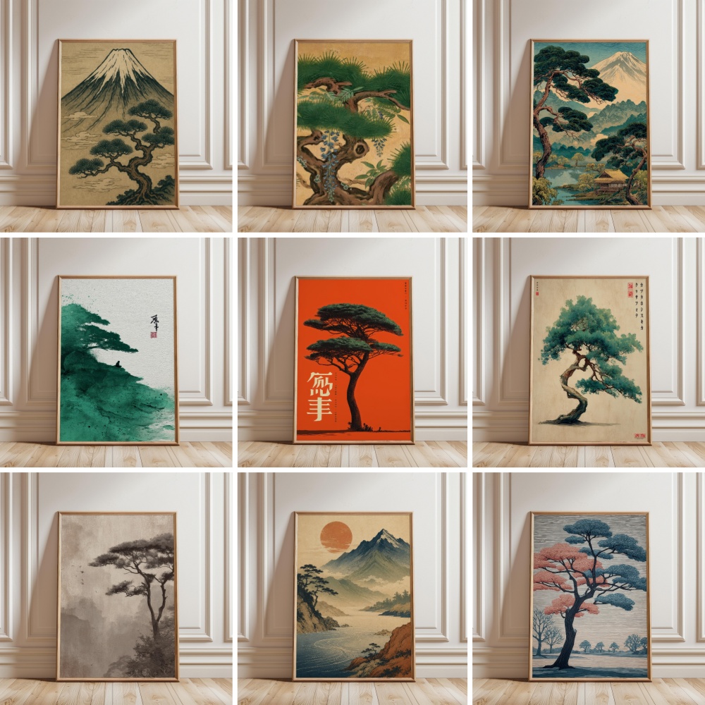 Póster de paisaje japonés del  - Japanese Zen Lifestyle reseña y precio